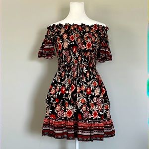 "Band of Gypsiee" Mini Dress- (off shoulder if you prefer)